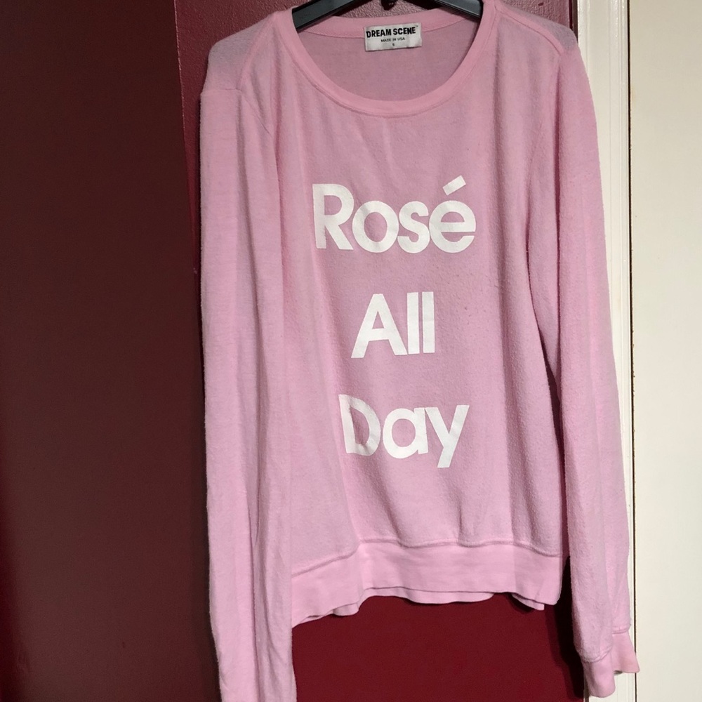 💝Rosé All Day pink sweater💝